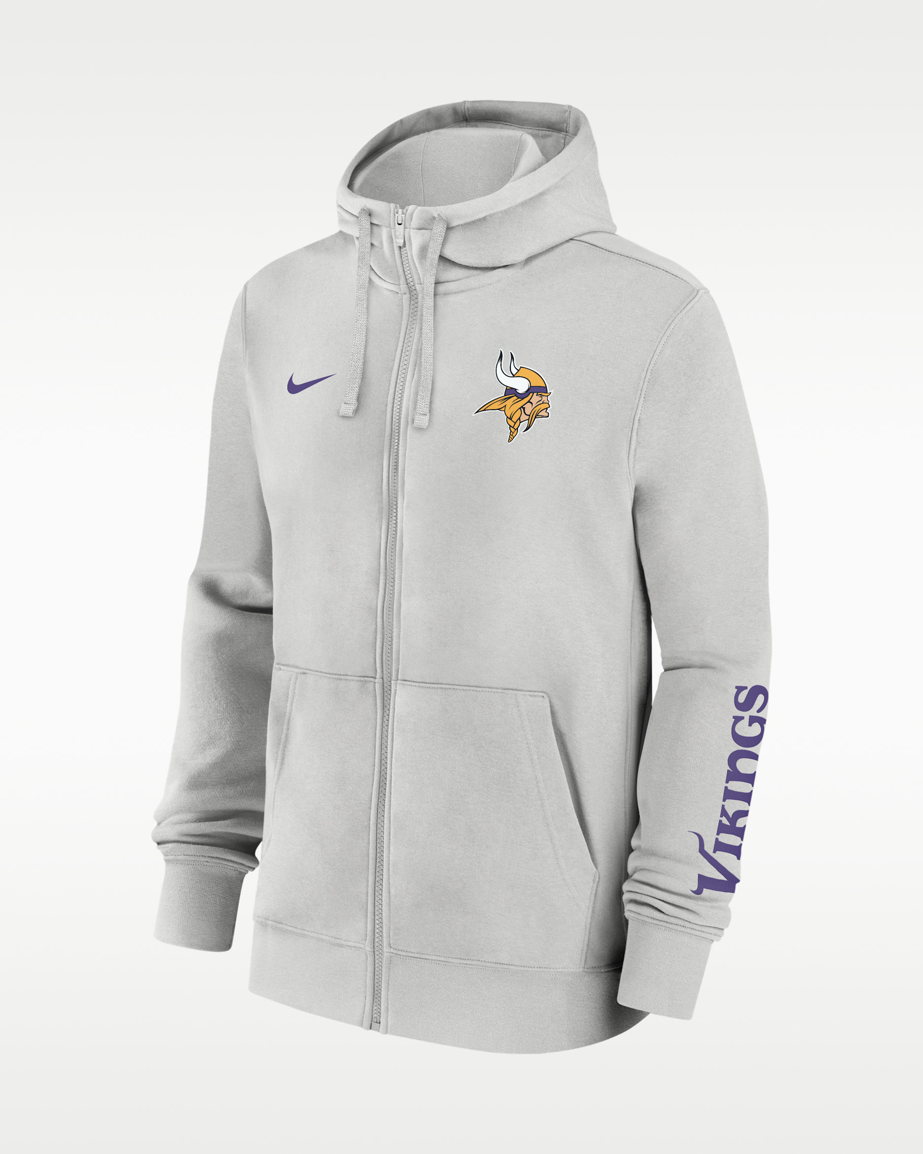 Minnesota Vikings Club Men's Nike NFL Full-Zip Hoodie. Nike.com